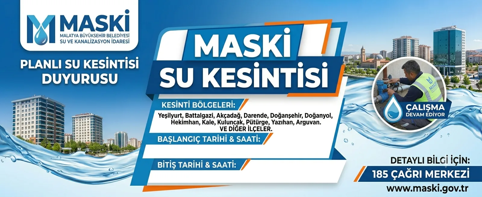 Malatya Su Kesintisi - Malatya Haberleri